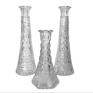 Lot of Vintage Anchor Hocking Bud Vases